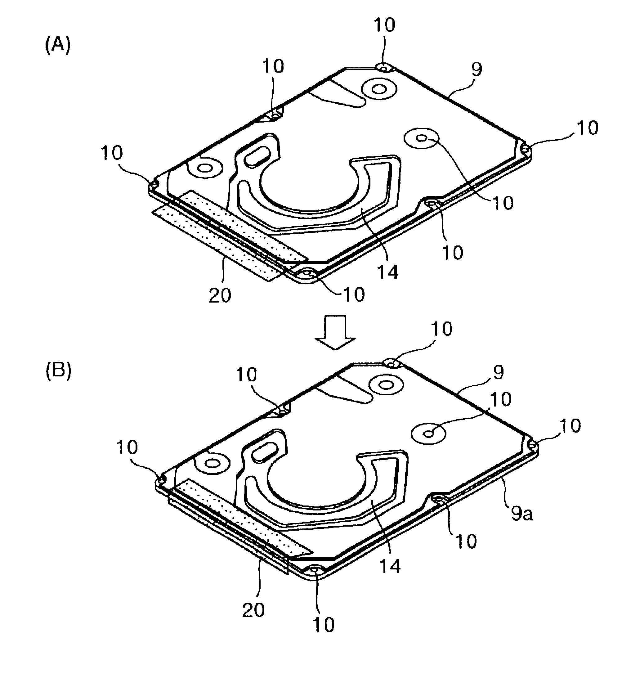 Rotary disk type storage device