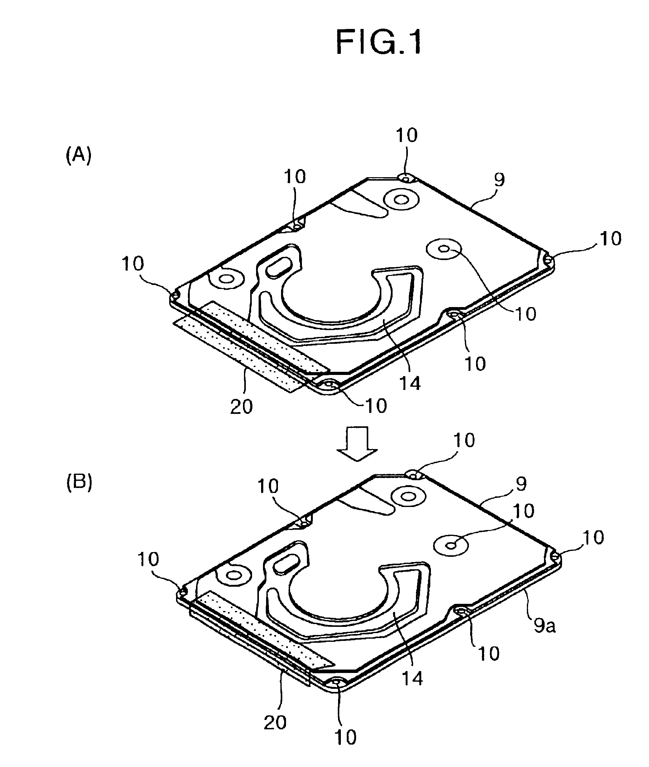 Rotary disk type storage device