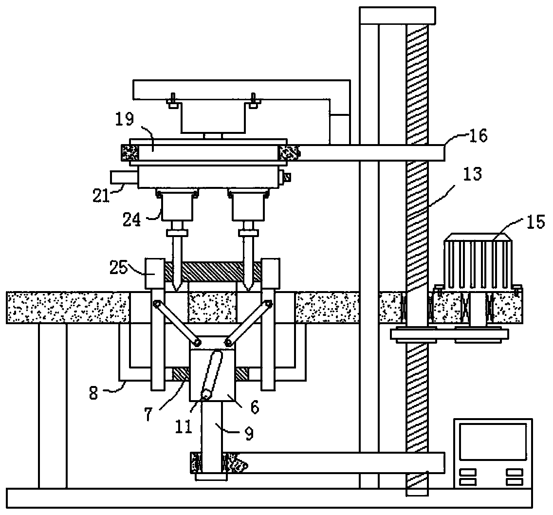 Clamping mechanism for drilling of round seat plate of round seat