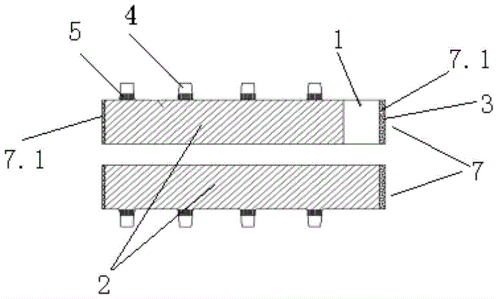 A square wound battery pole piece and its manufacturing process