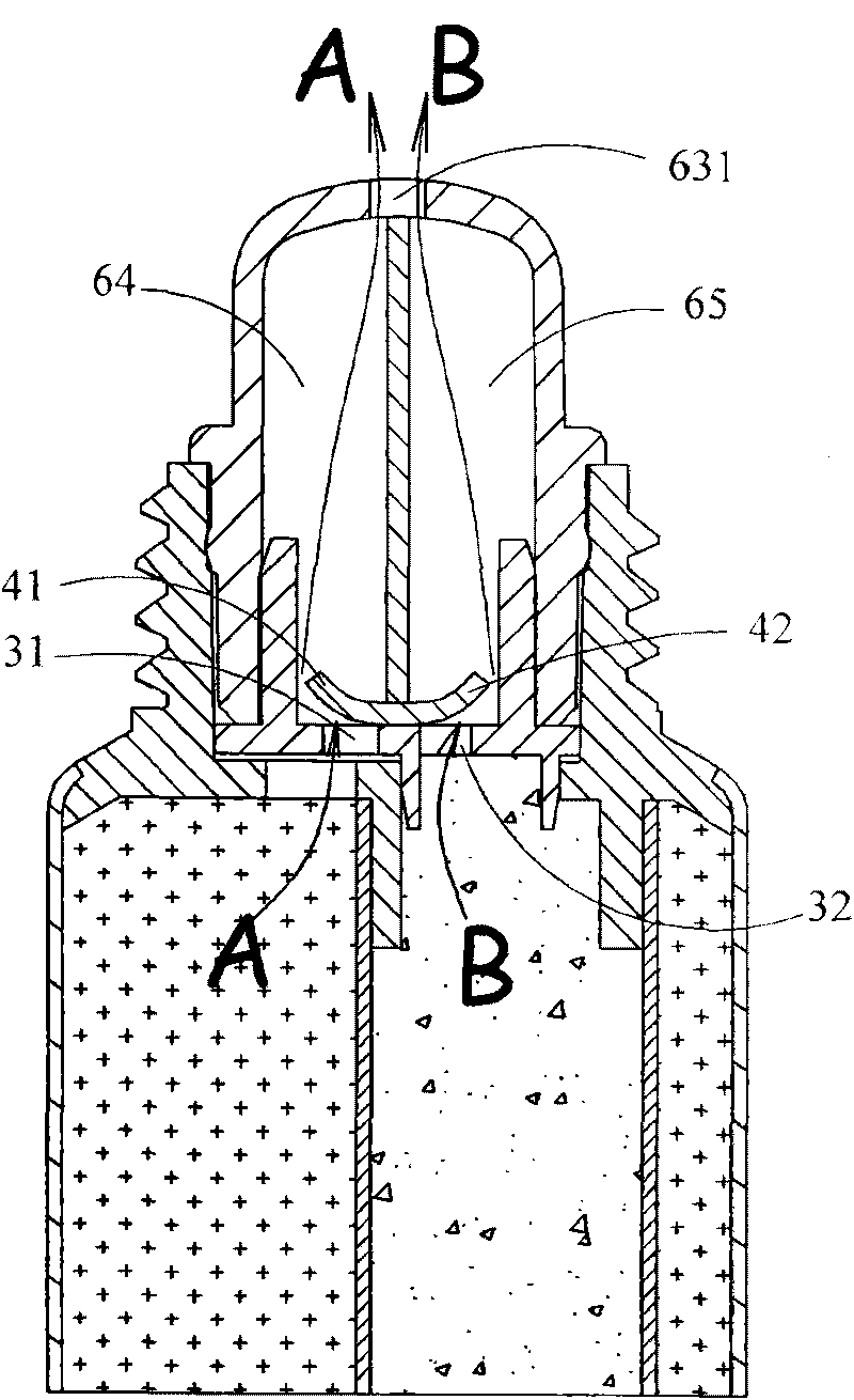 Double-flexible pipe container with one-way valves