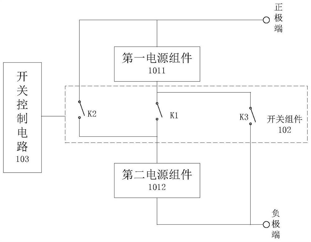 Emergency power supply capable of outputting multiple voltages and control method thereof