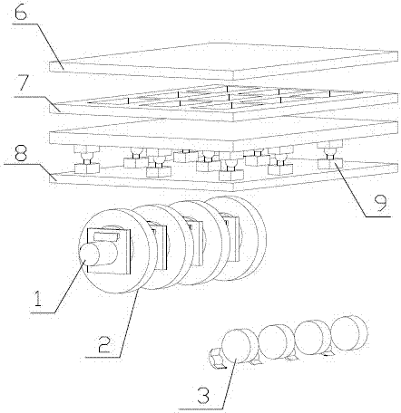 Traction structure of an outdoor elevator