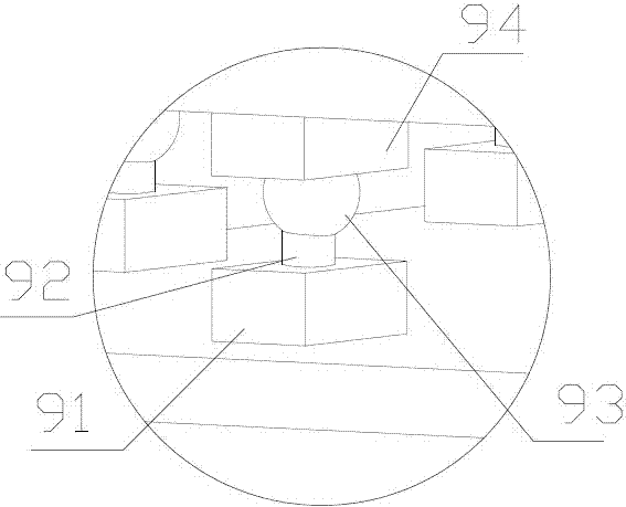 Traction structure of an outdoor elevator