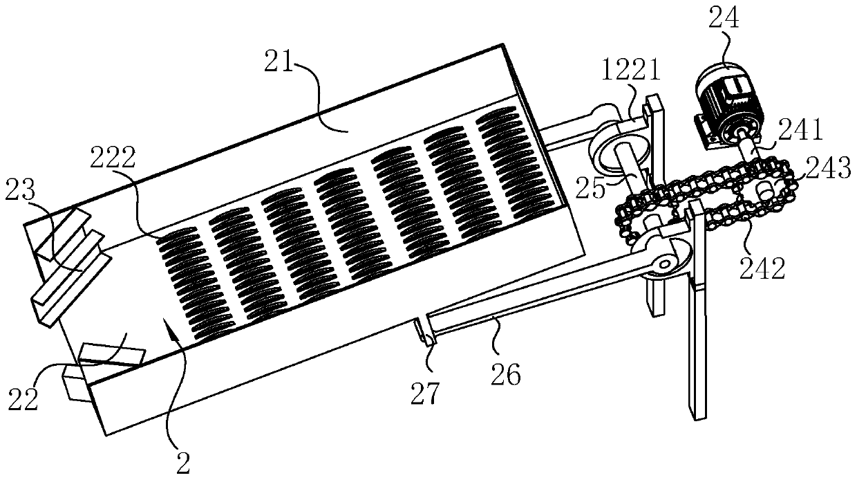 A peanut peeling machine