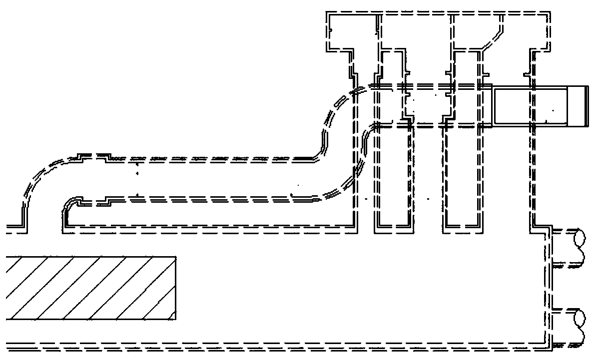 A construction method for the external hanging of the auxiliary structure of a subway station