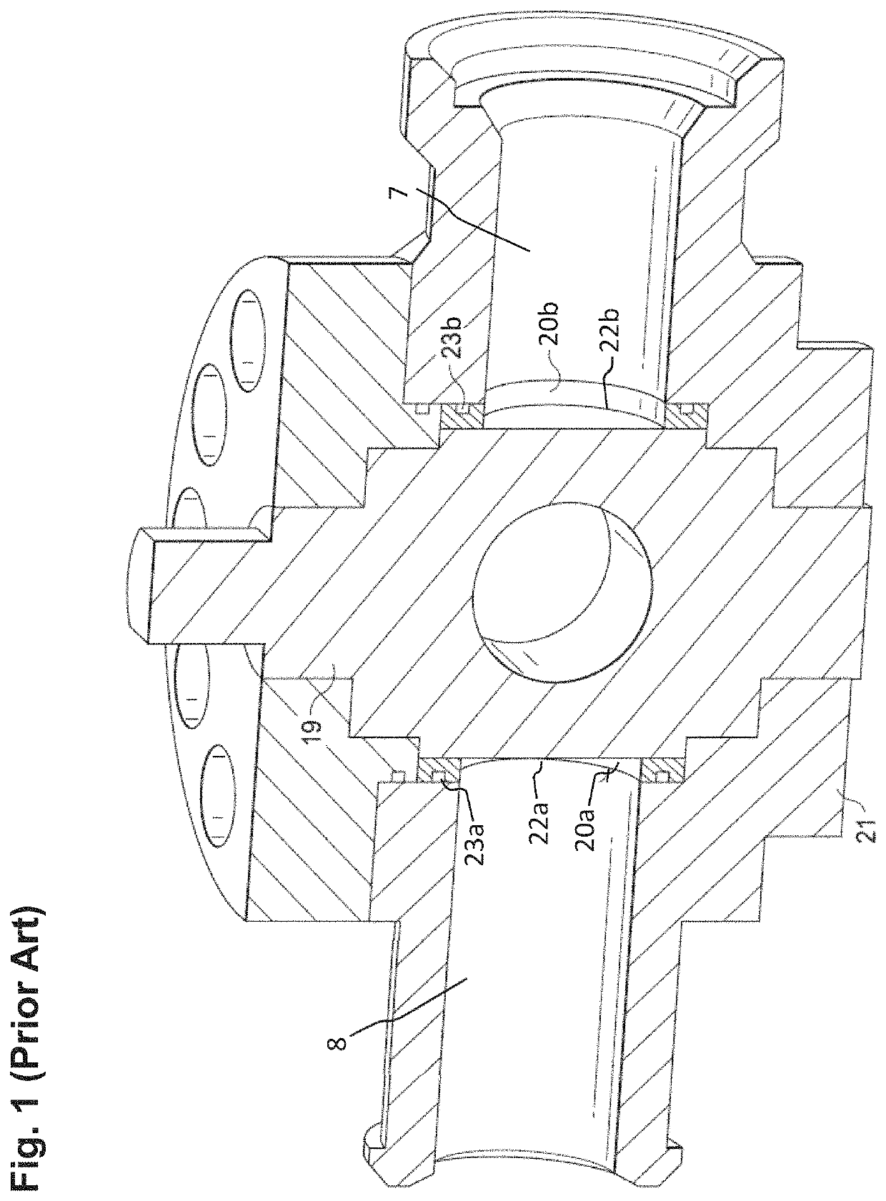Flexing slot for plug valve insert