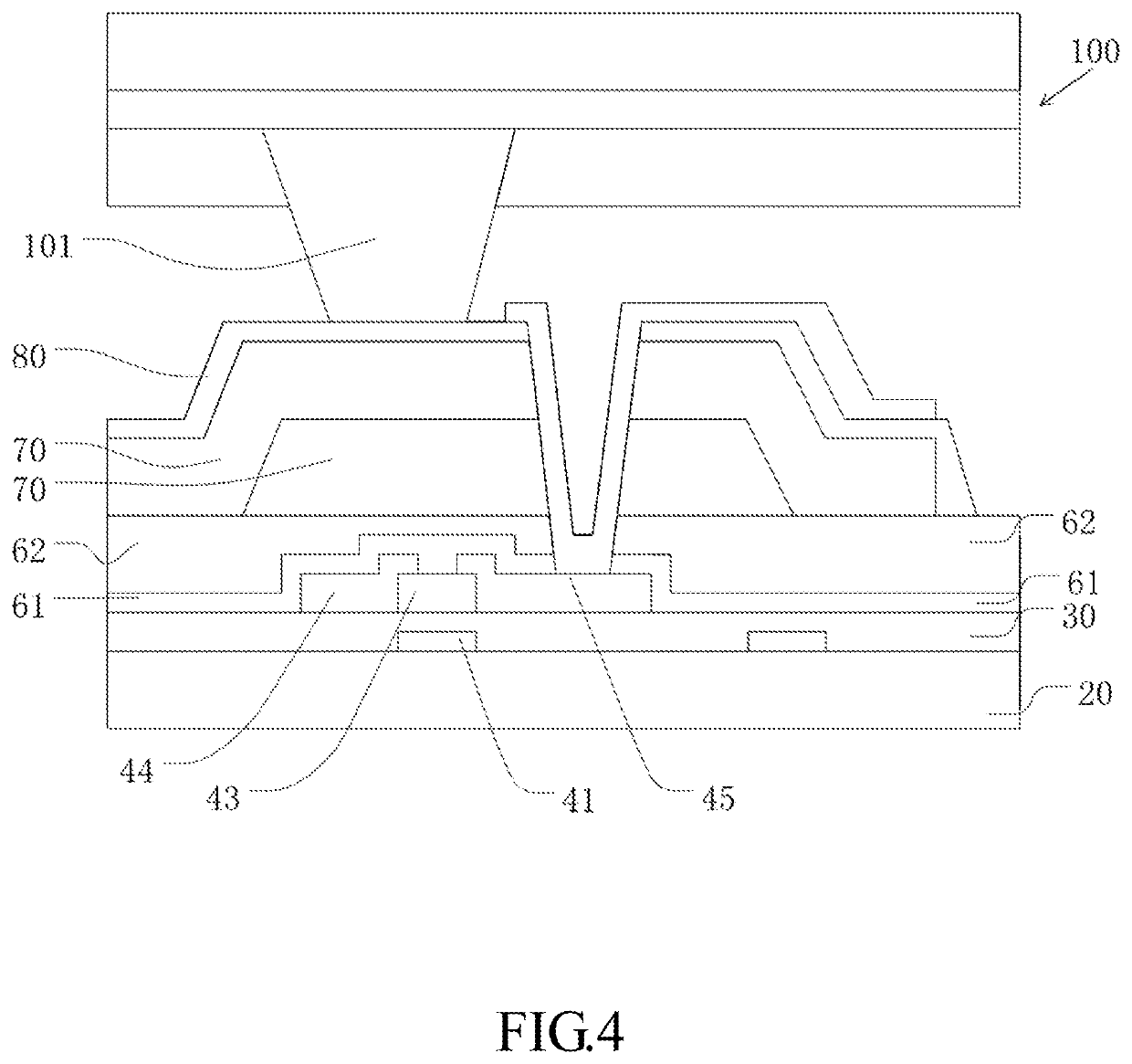 Method of manufacturing a display panel and avoiding peeling layers