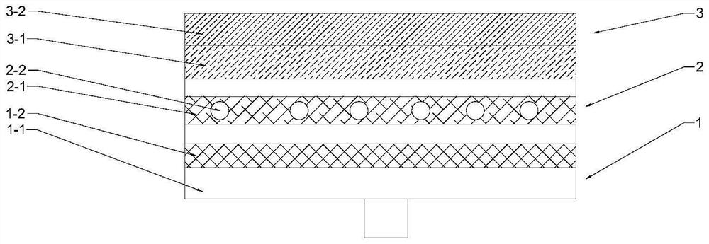 A gas infrared catalytic fiber layer and its preparation method