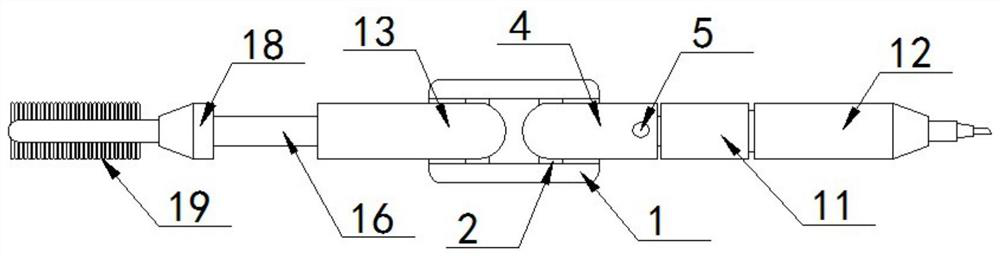 Folding eyebrow pencil and packaging box thereof