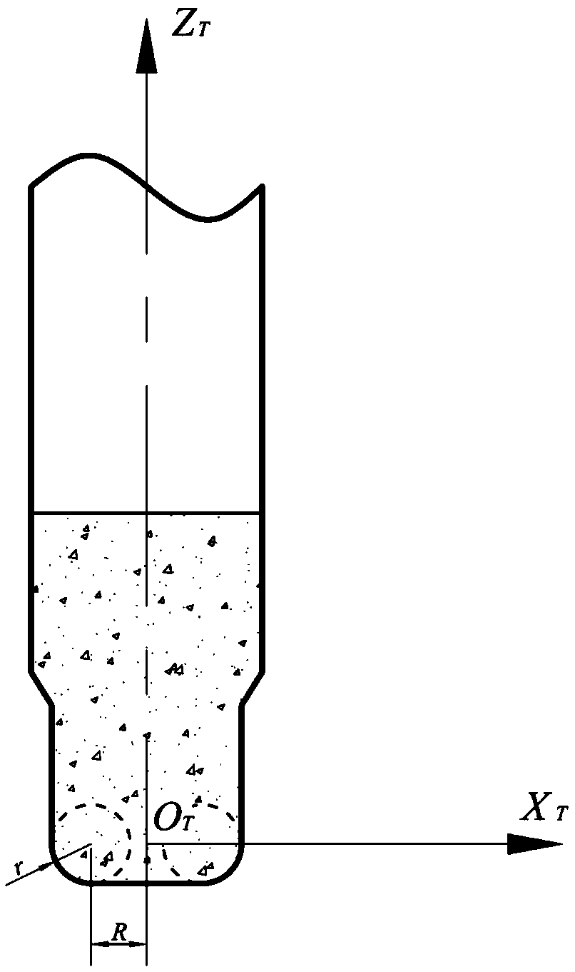 Grinding wheel path generation method for oblique axis grinding free-form surface