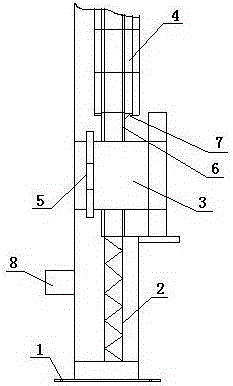 Assembly device for construction support frame of continuous beam pier