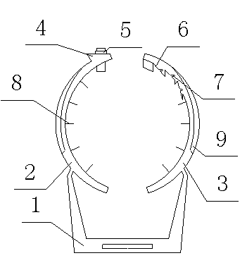 Cable fixing clamp for high-speed railway system