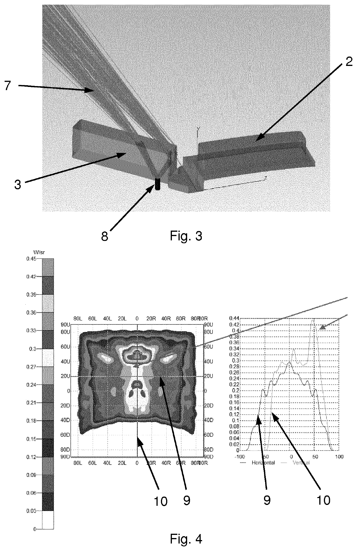 Device for measuring light exposure of a subject