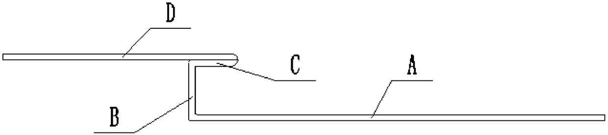 Edge folding method of special Z-shaped workpiece