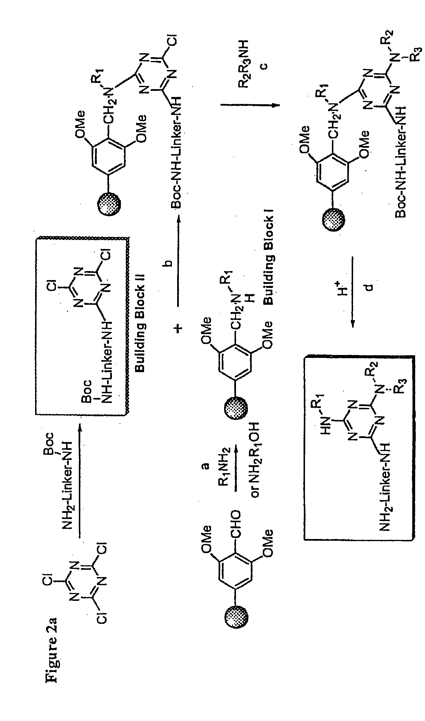 Facilitated forward chemical genetics using tagged triazine library