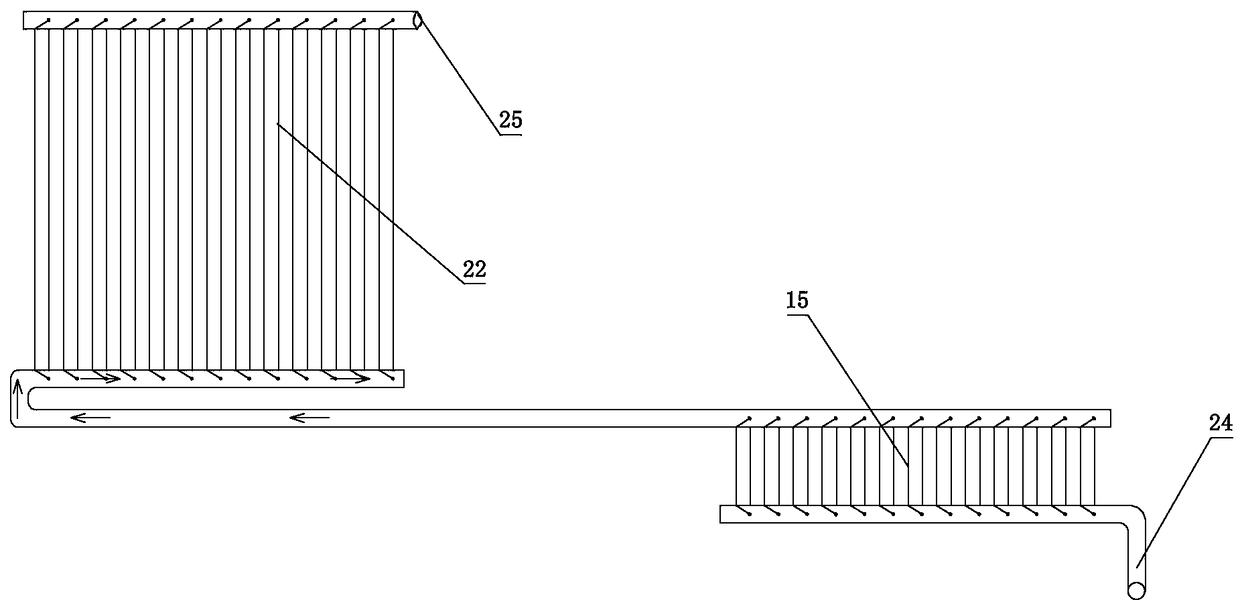 Horizontal domestic garbage combustion furnace