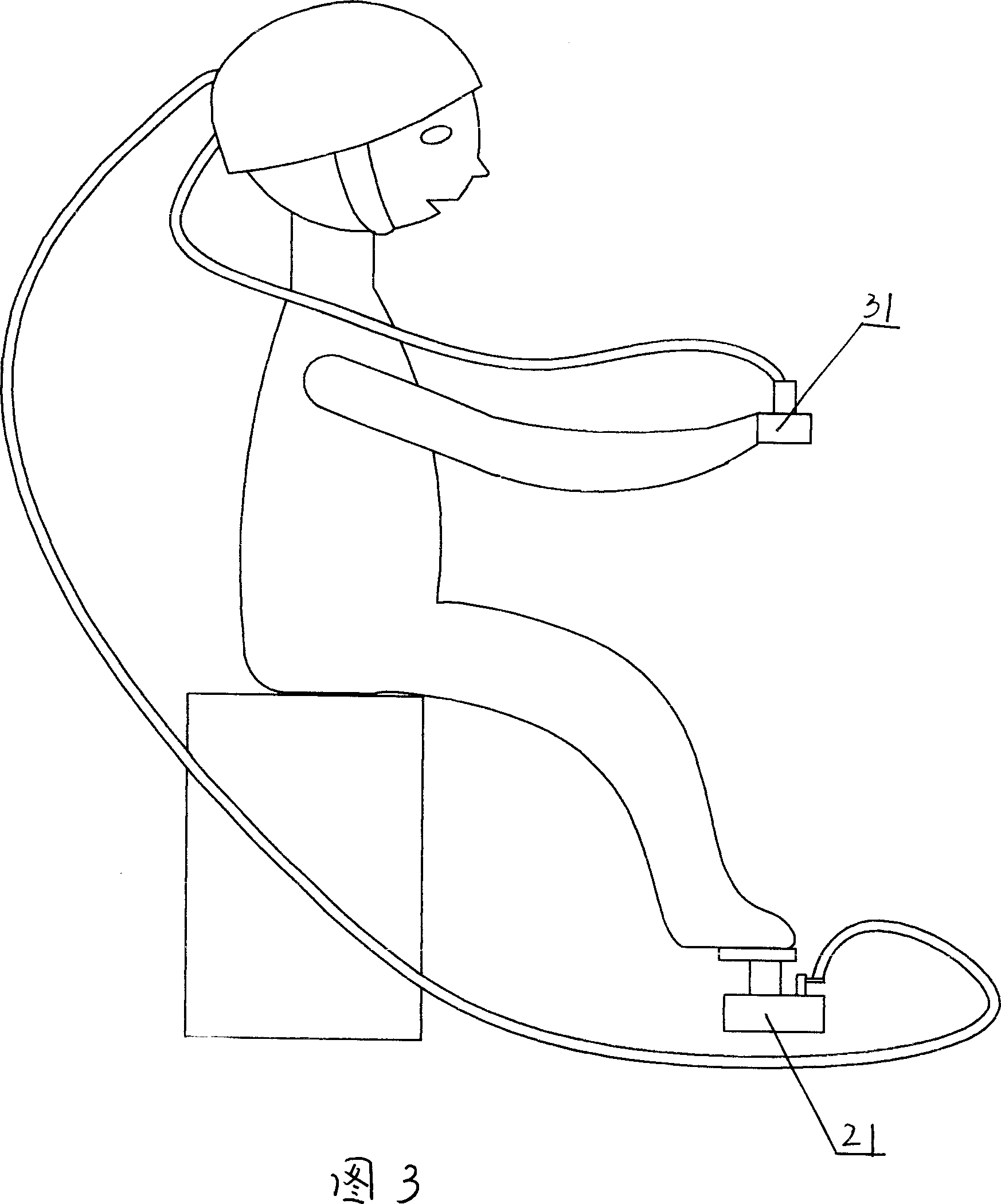 A health therapeutic device for preventing and controlling cerebrovascular disease