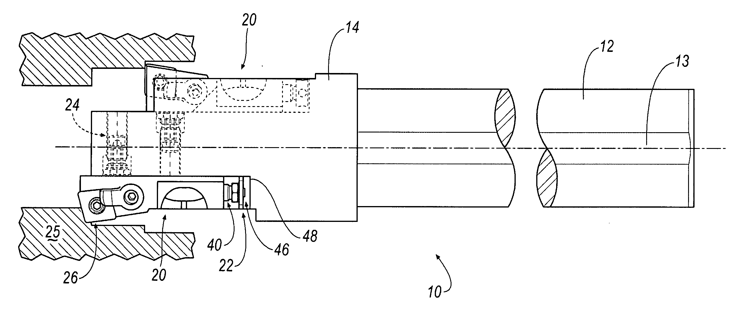 Micro-adjustable differential screw assembly