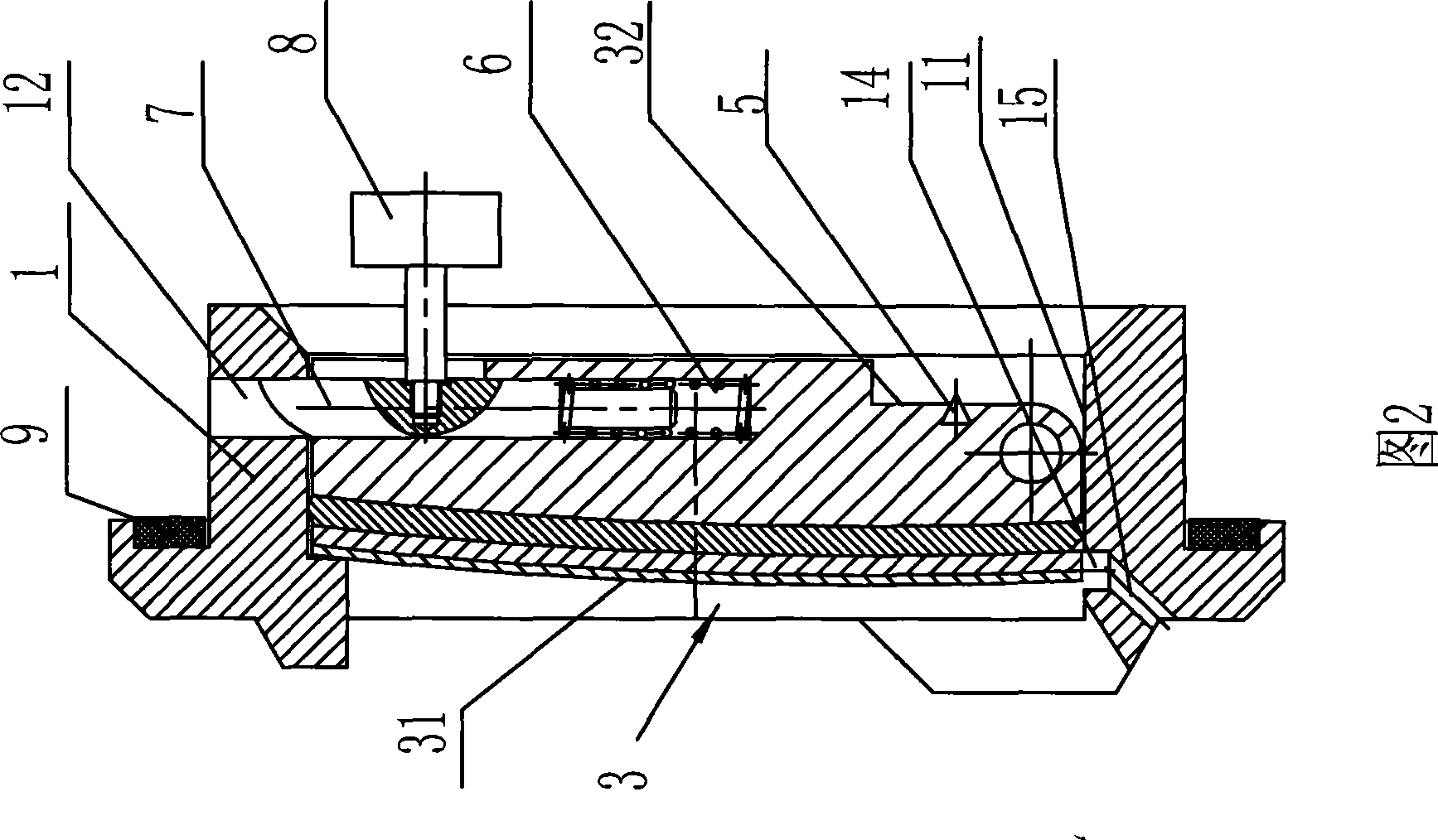 Embrasure structure on armored vehicle