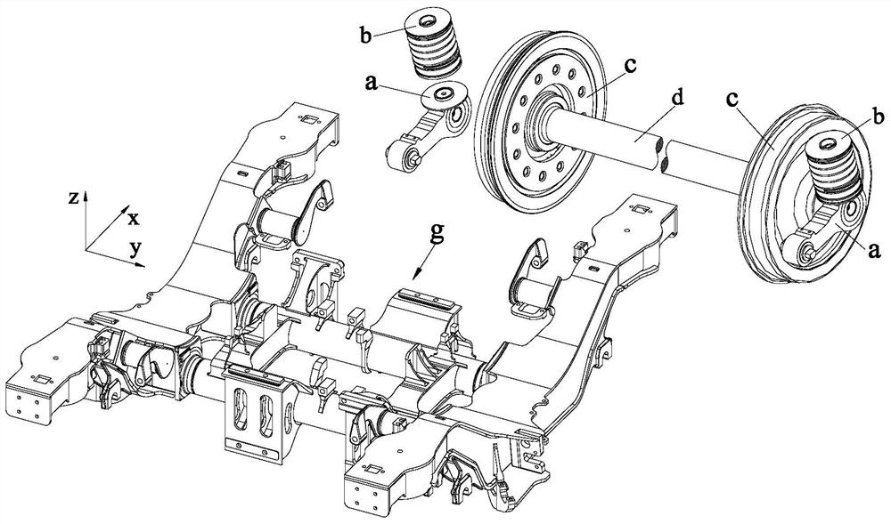 Annular vibration reduction axle box with temperature measuring hole