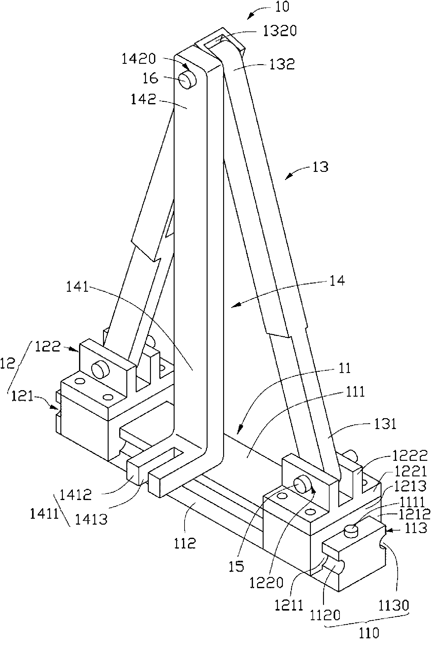 Core insert drawing device
