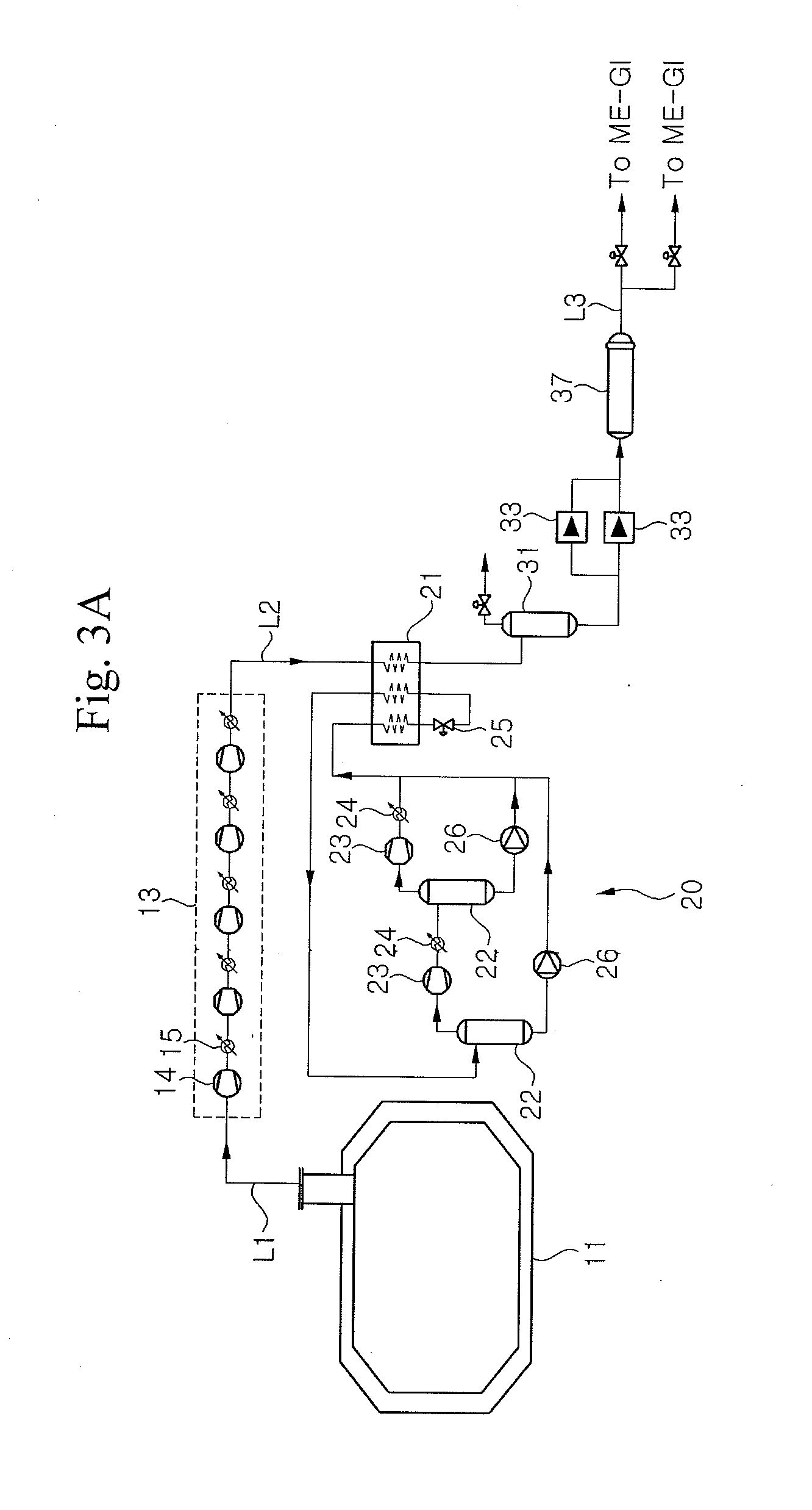 Fuel supply system for marine structure having reliquefaction apparatus and high-pressure natural gas injection engine