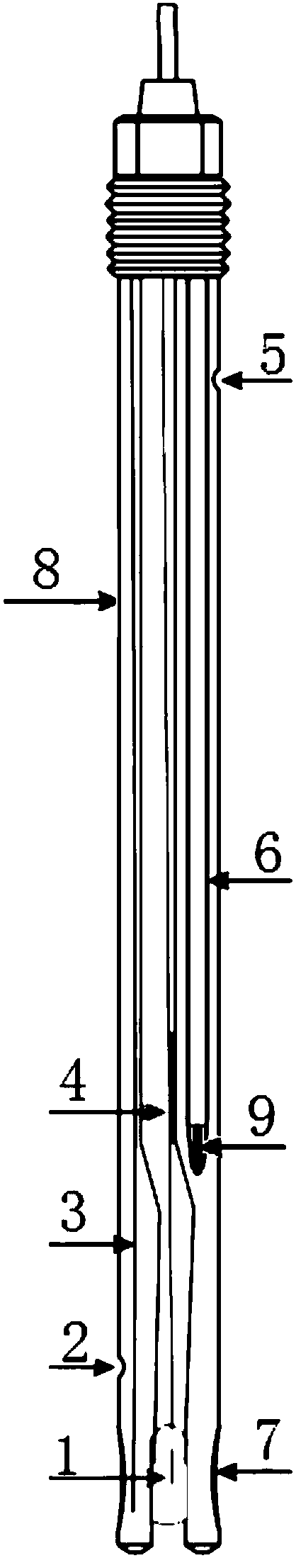 A ph electrode with fast response to temperature