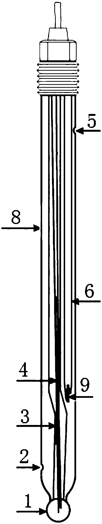 A ph electrode with fast response to temperature