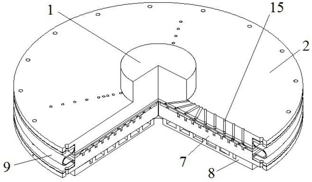 A sealing ring test device with deformation error compensation