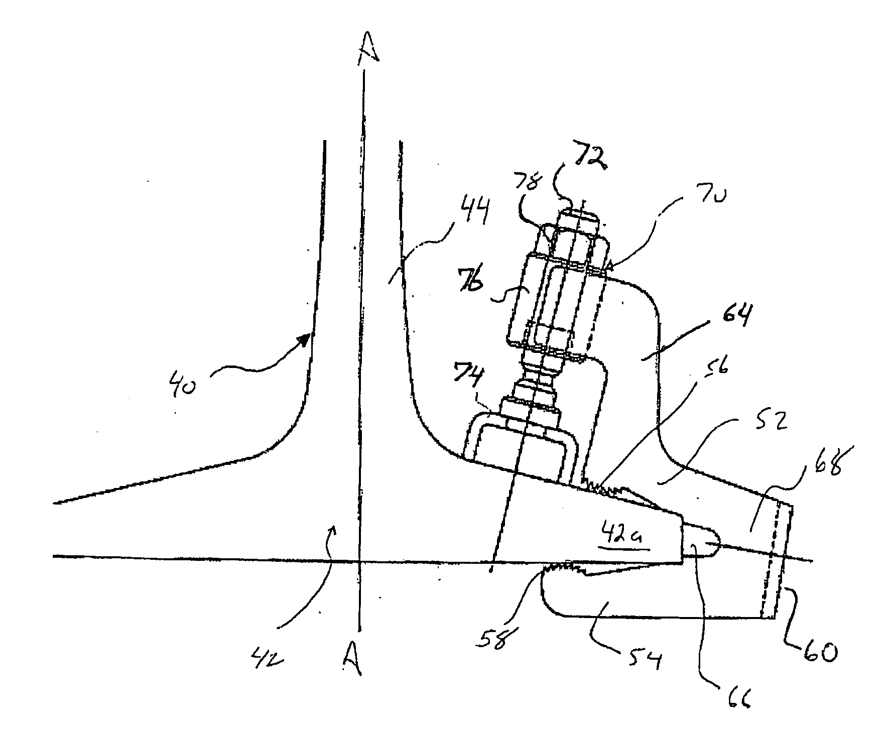 Non-invasive railroad attachment mechanism