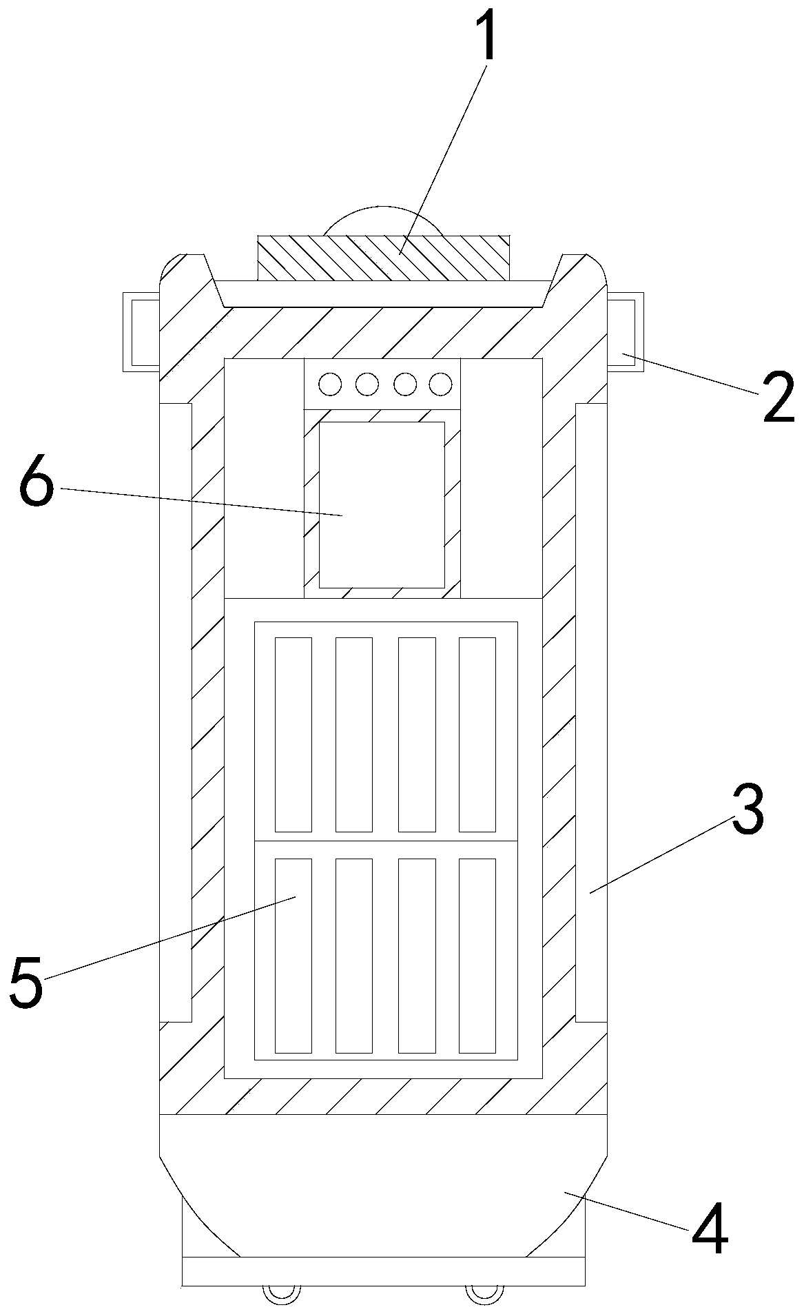 Multifunctional air purifying equipment with shaft tube type suction port for discharging water mist