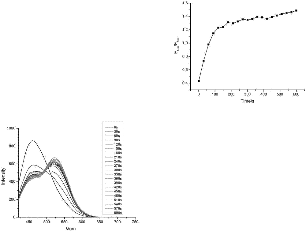 PH and anoxia dual-response tumor cell location naphthalimide rate fluorescent probe and synthesis method thereof