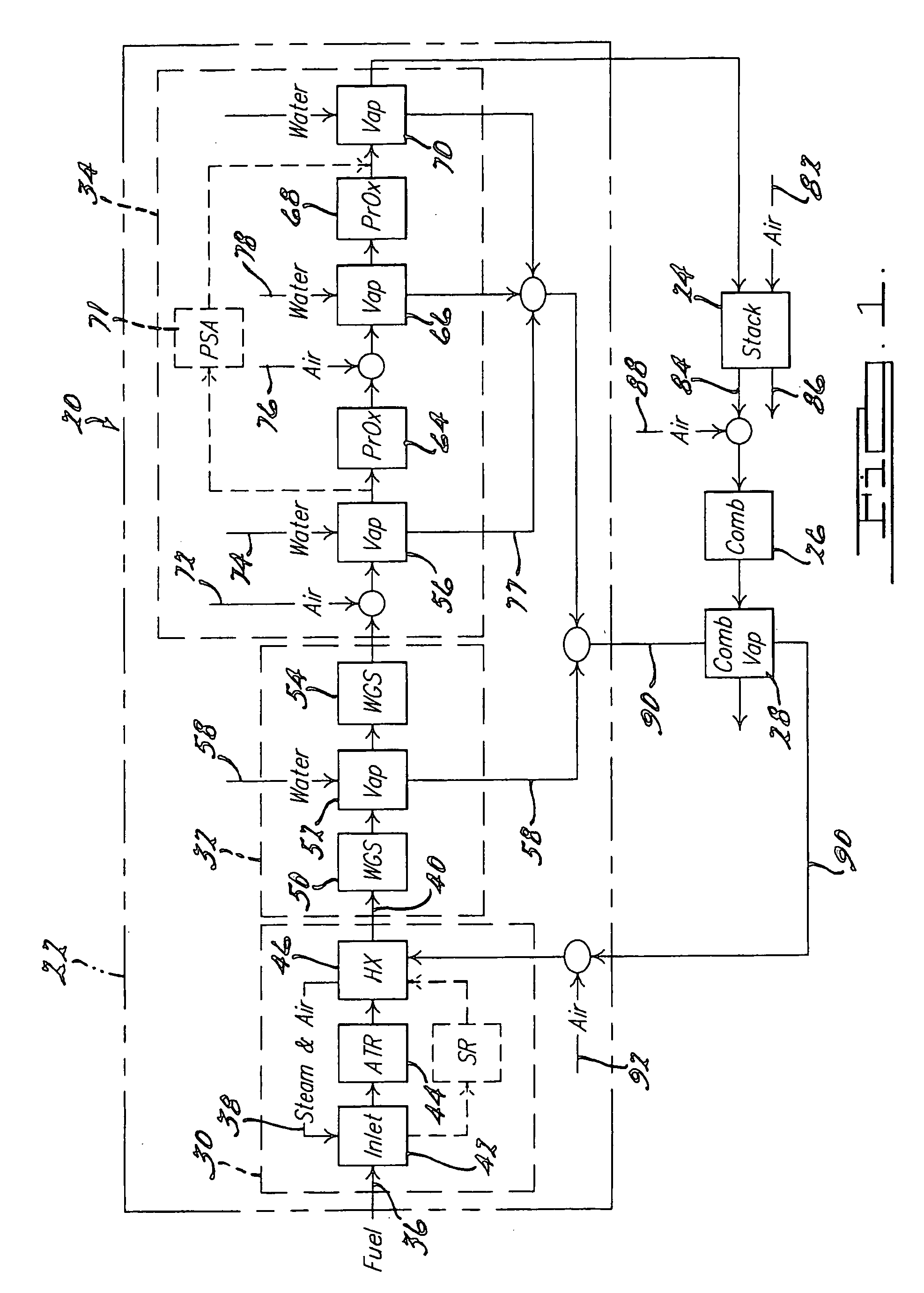Compact water vaporizer for dynamic steam generation and uniform temperature control