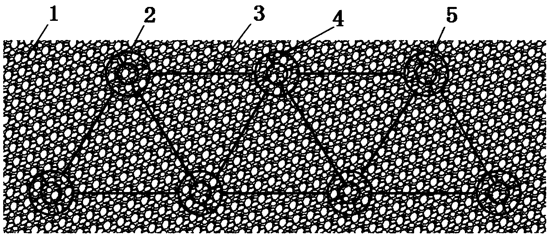 Composite reinforced roadbed and construction method