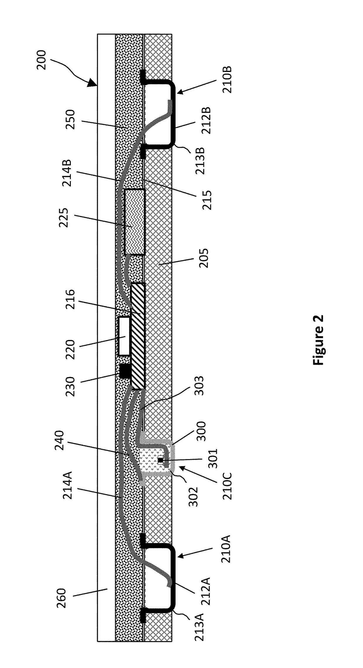 Wearable patch comprising three electrodes for measurement and charging