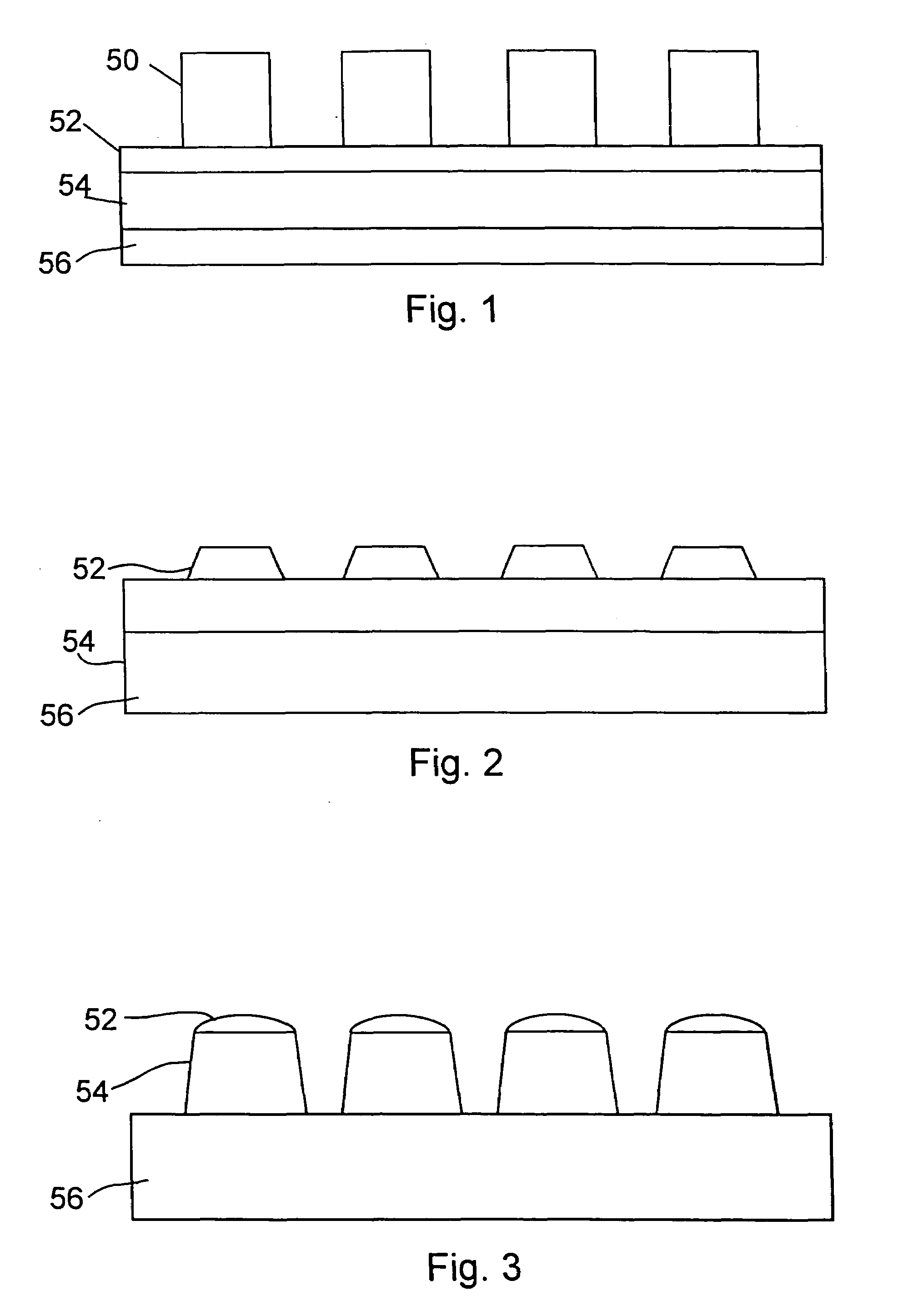 Method for using a hard mask for critical dimension growth containment