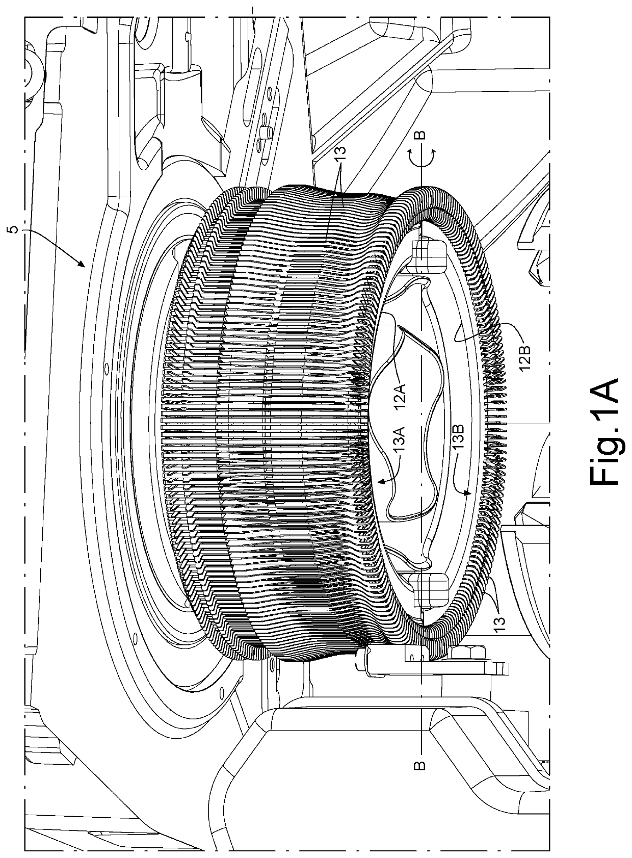 Method and device for reversing a tubular knitted article in a circular knitting machine