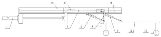 Movable telescopic platform for tunnel construction