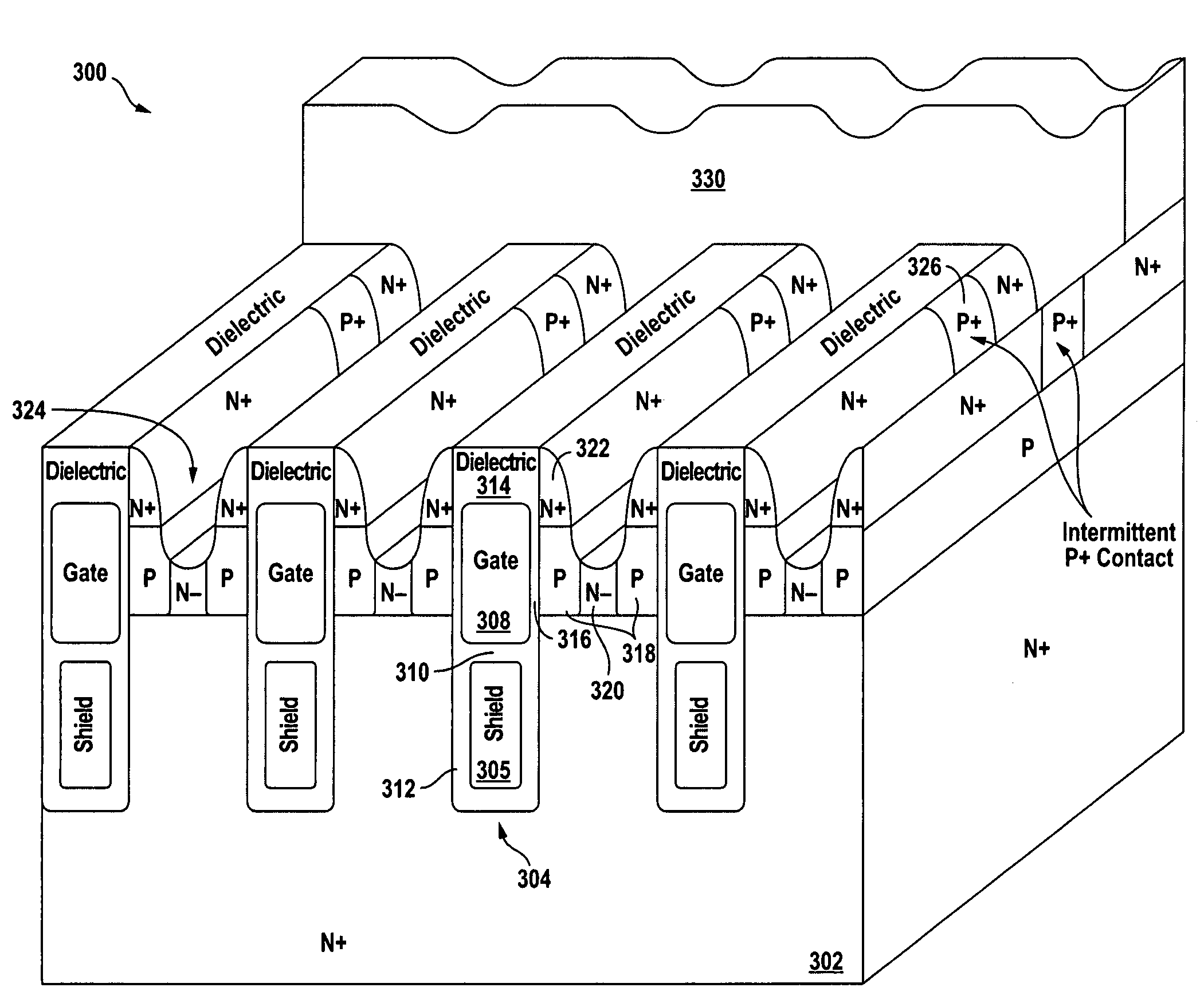 High density trench FET with integrated Schottky diode and method of manufacture