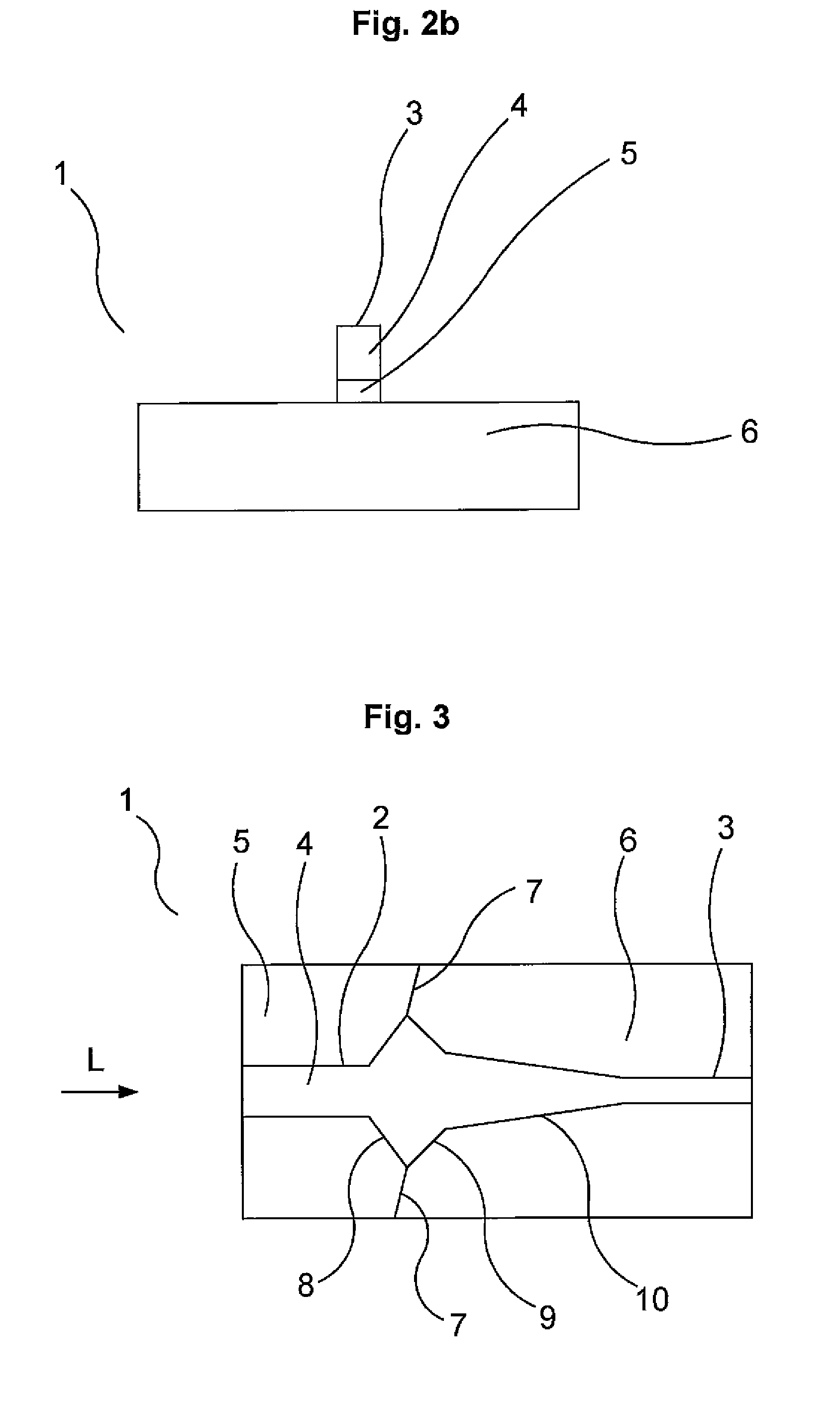 Transition device for optical waveguides