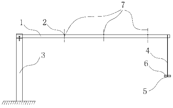 Device and method for bending moment calibration of measurement beam for ship model wave load test