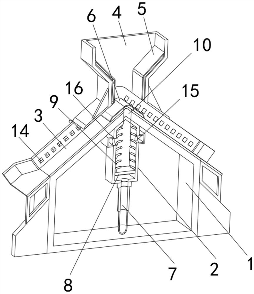 Intelligent material receiving device for numerical control lathe machining