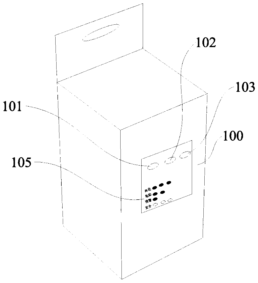 Mosquito warning device and packaging structure including the same