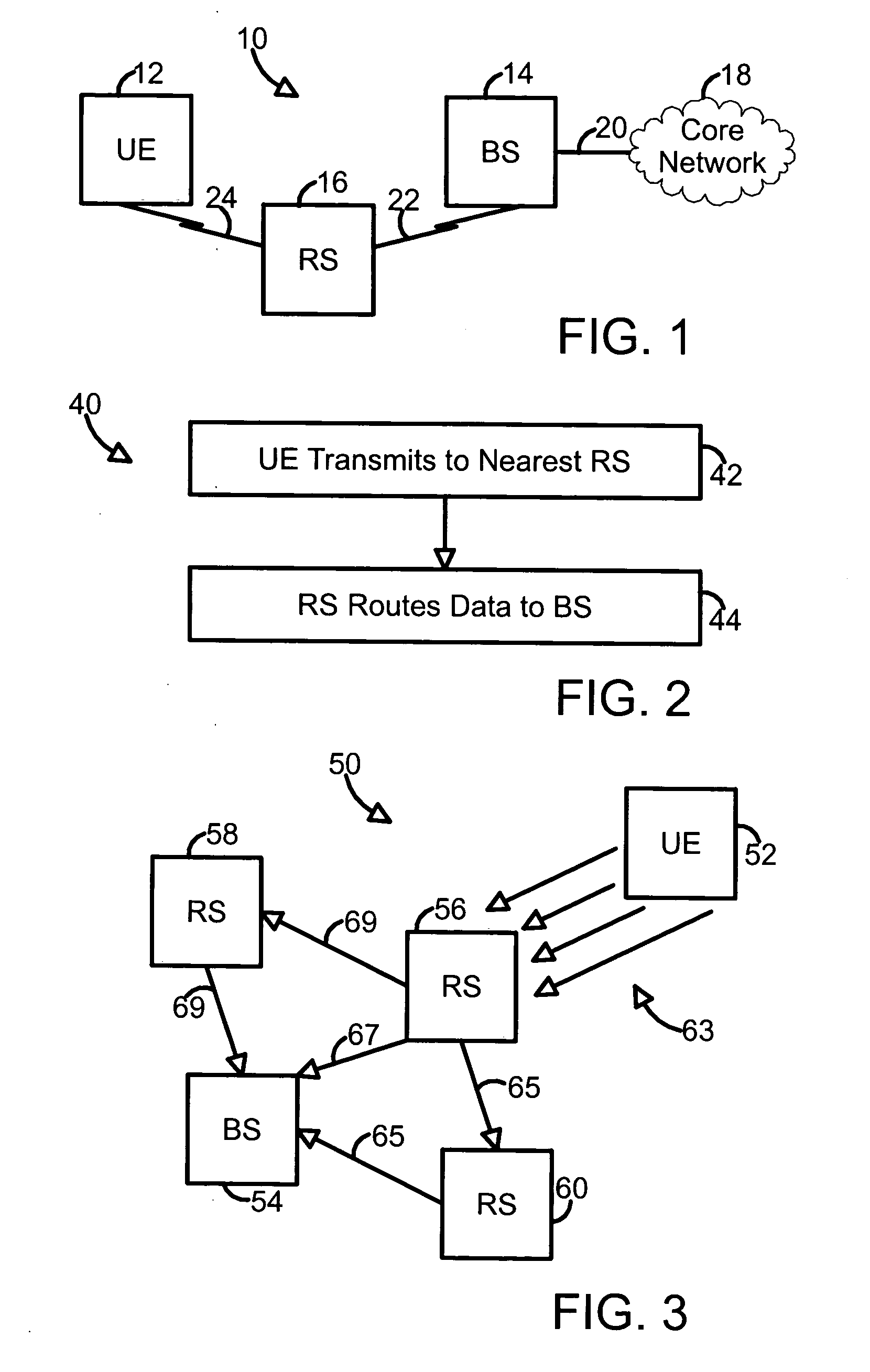 Wireless multi-hop system with macroscopic multiplexing