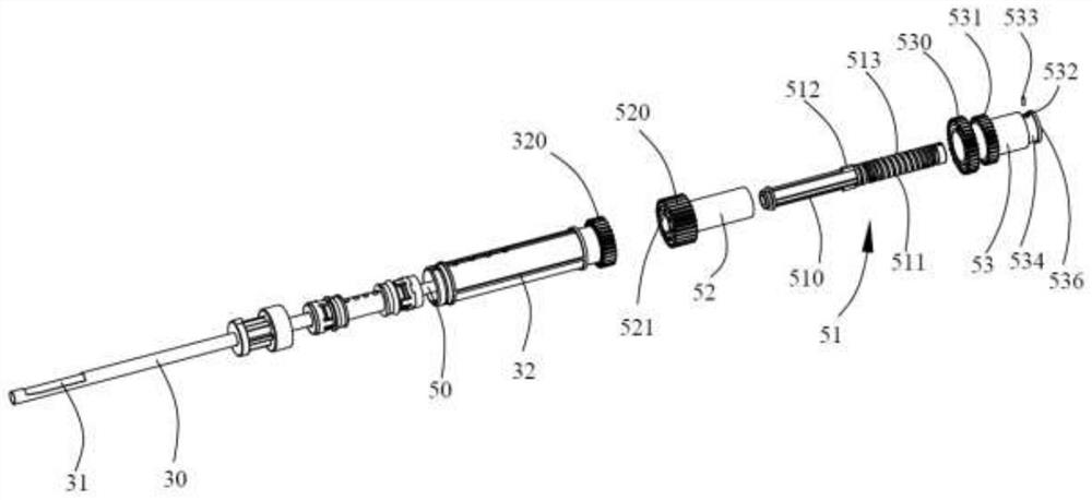 Biopsy needle and biopsy device with same