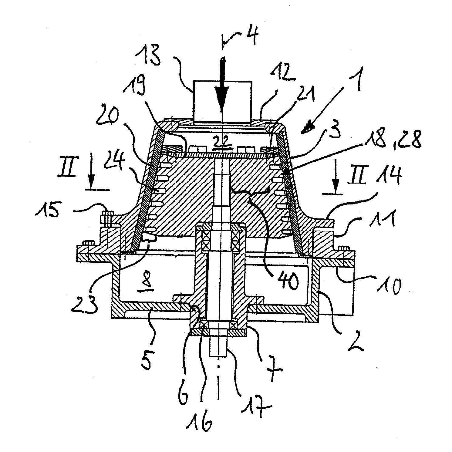 Device for processing feedstock