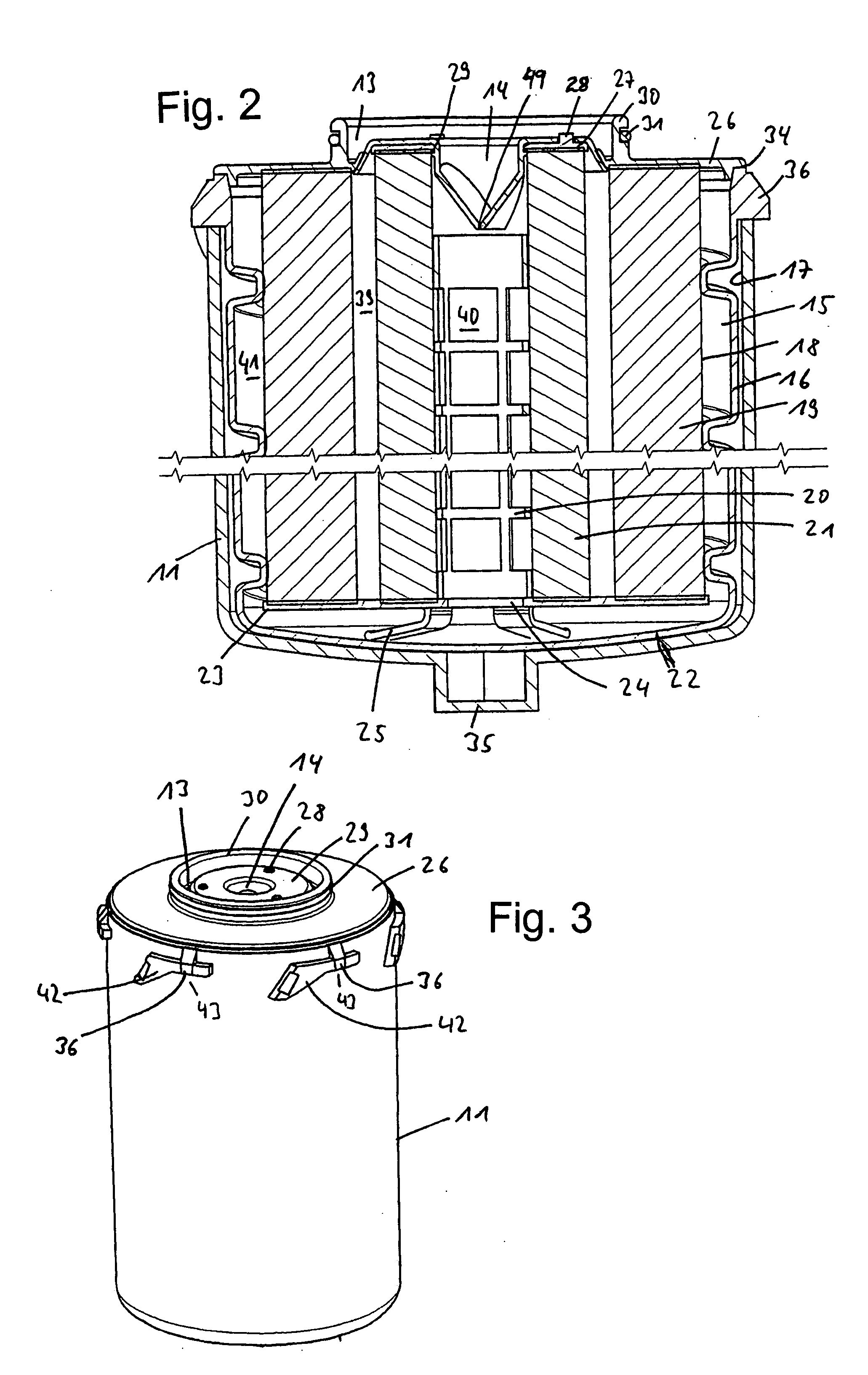 Filter system with canister filter element