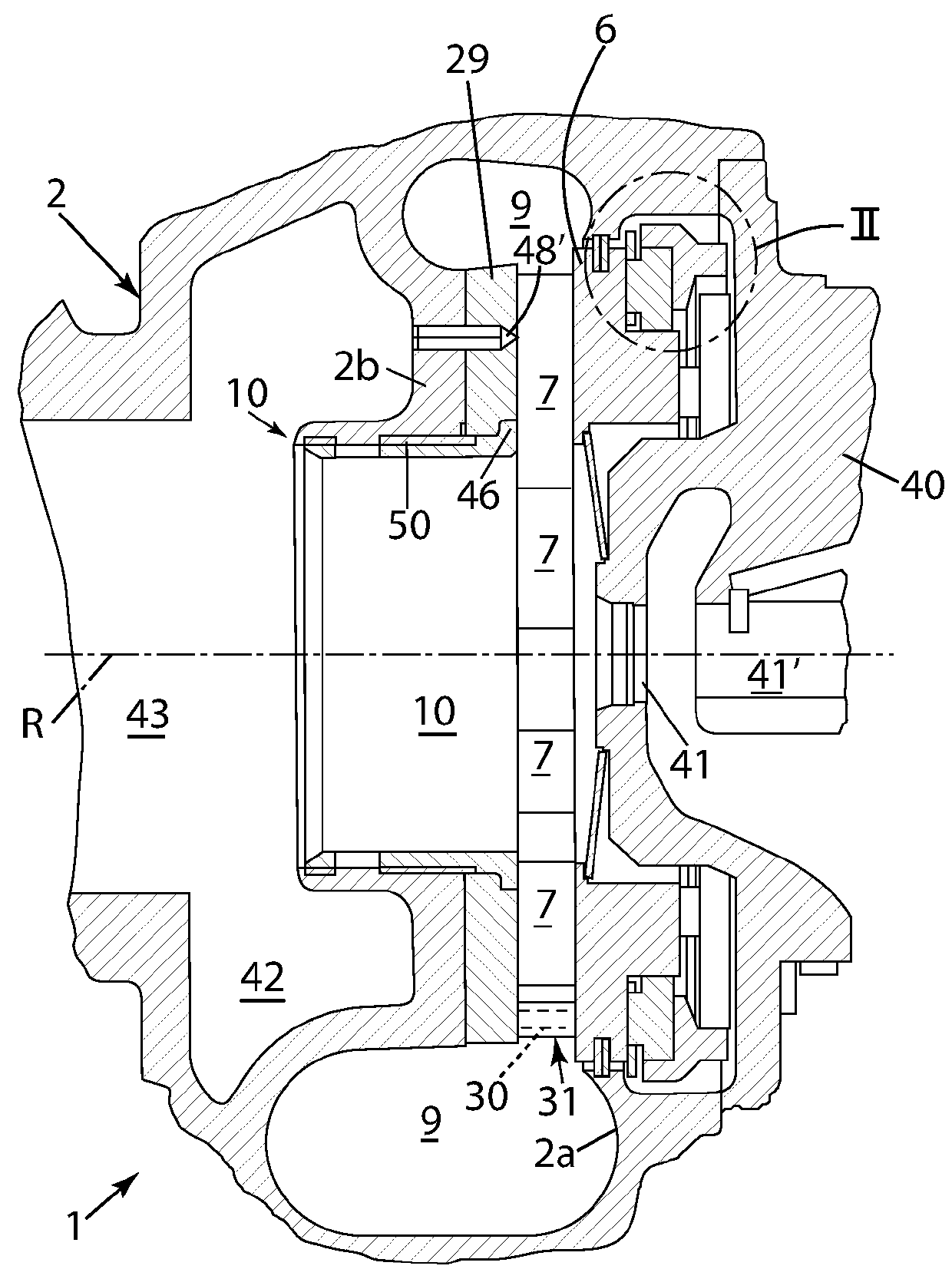 A cartridge for pulse-separated variable turbine geometry turbochargers