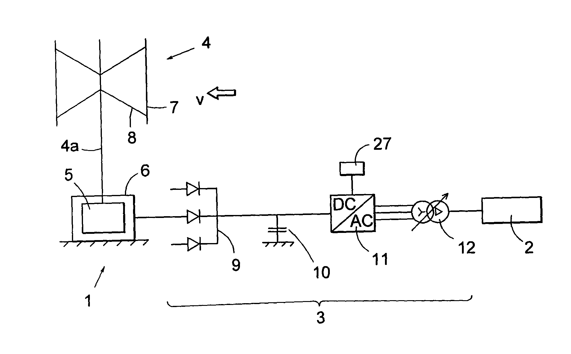 Power generation unit and a method generating electric energy